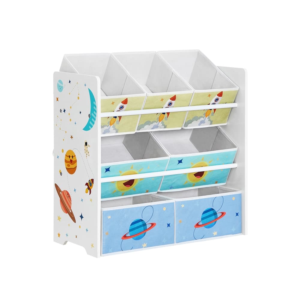 Kinderzimmer-Regal mit 7 Boxen
