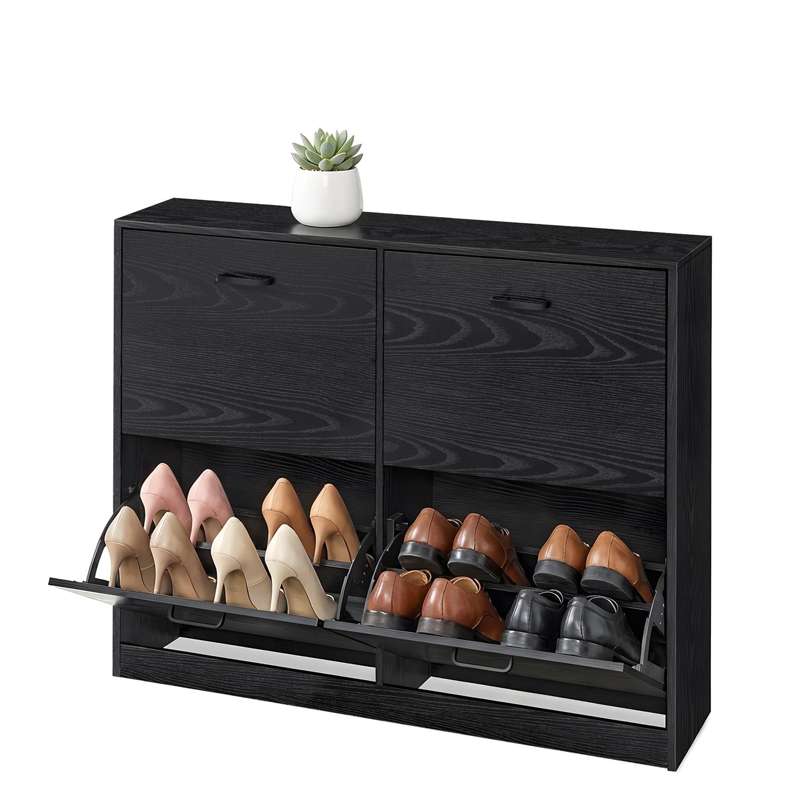 Schuhkipper, mit 4 Klappen, Schuhregal