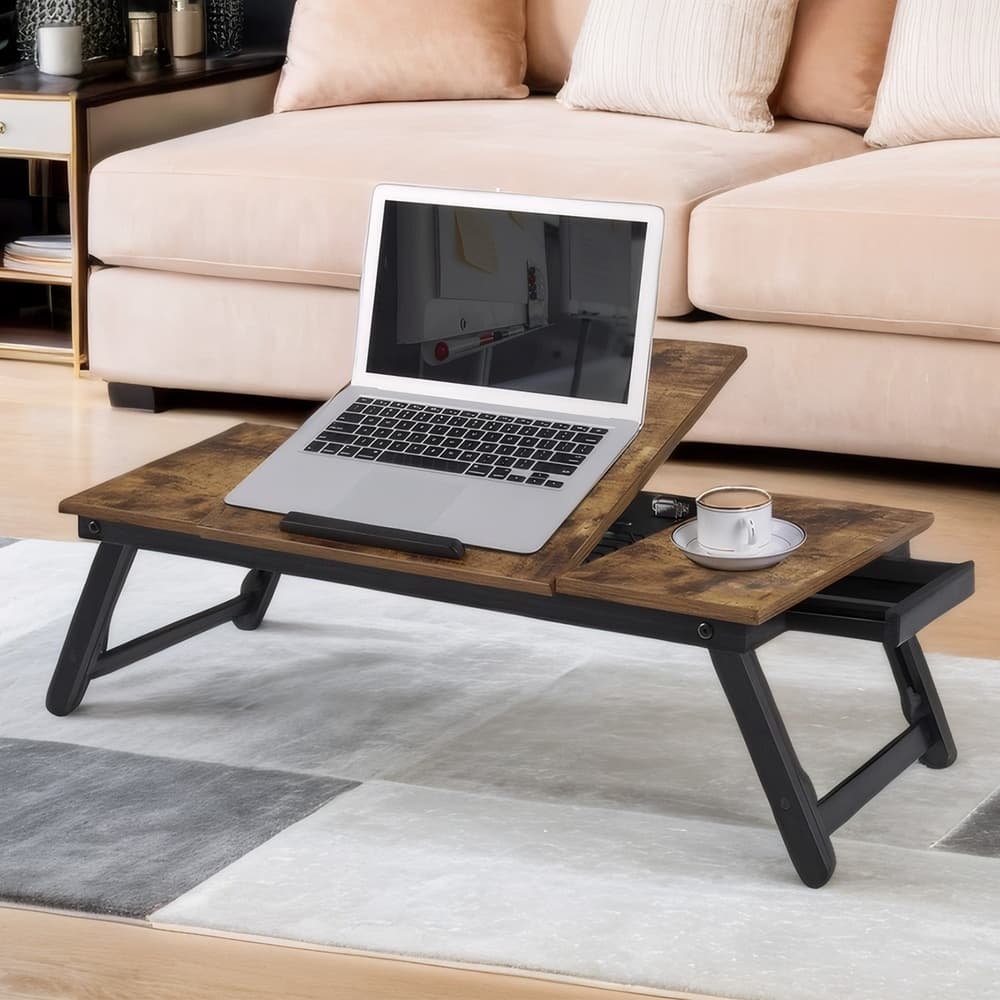 Laptoptisch, Laptopständer für Bett und Sofa, klappbare Beine
