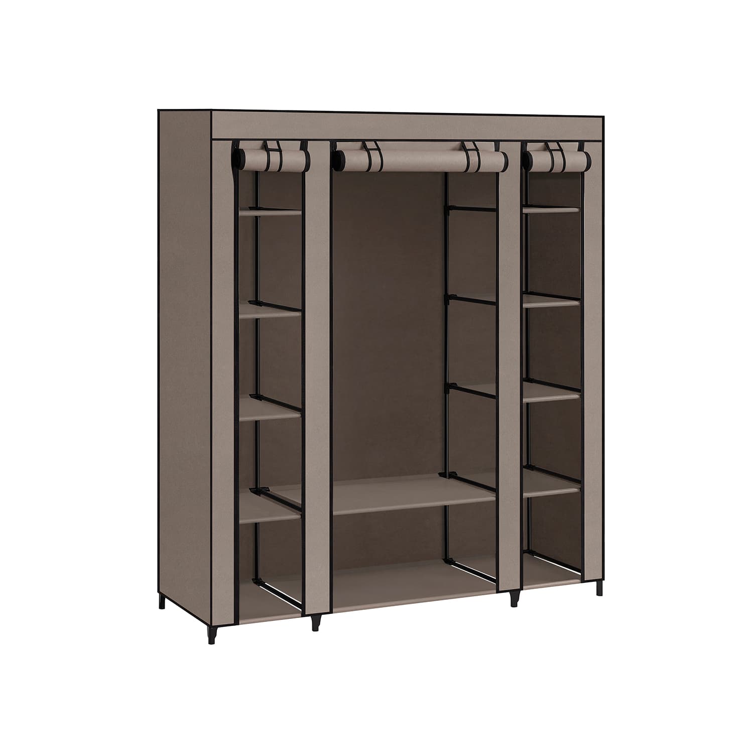 Faltschrank mit Kleiderstange