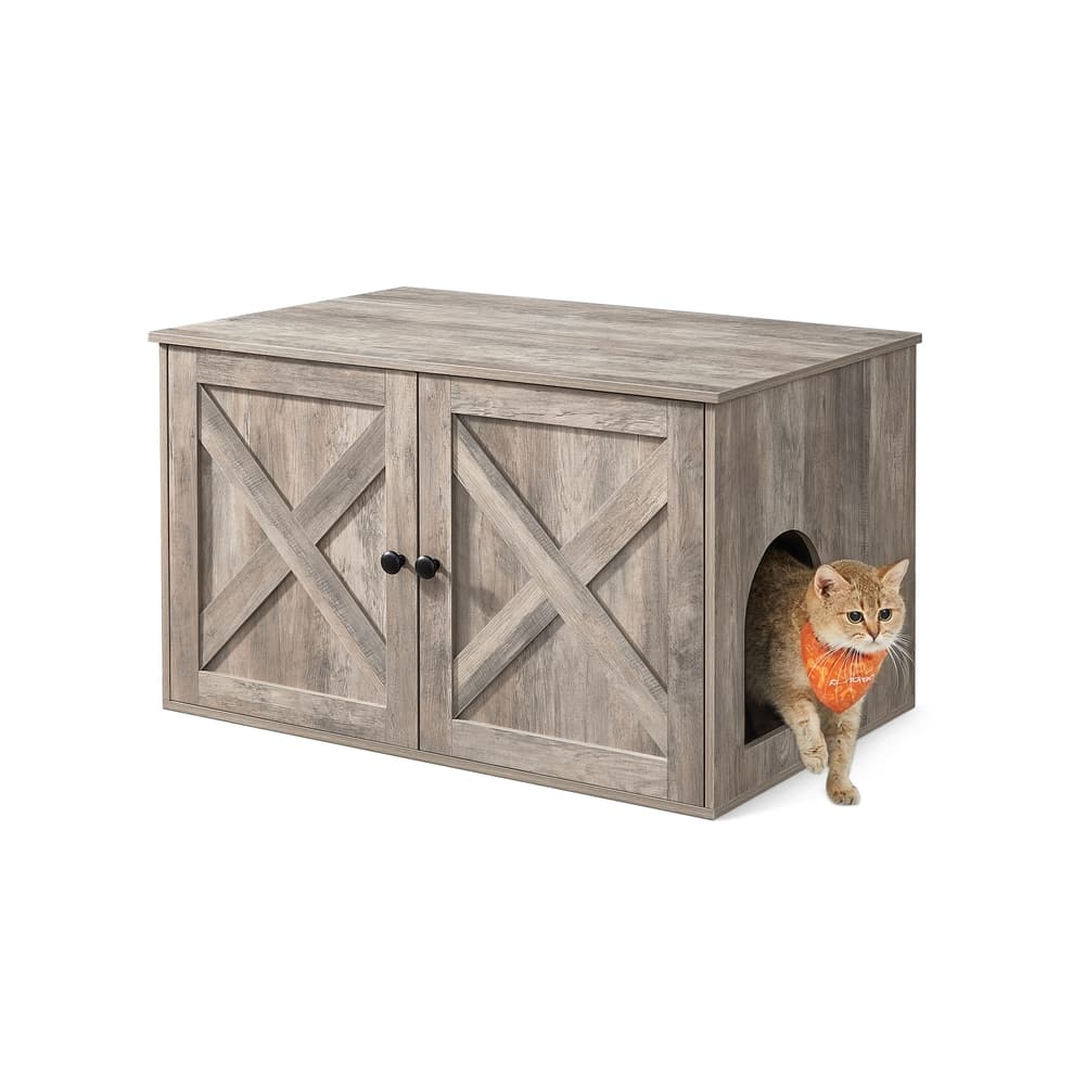 Katzenklo-Schrank mit Türen