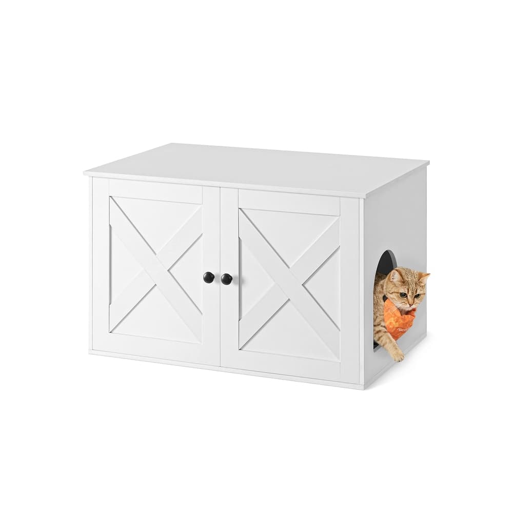 Katzenklo-Schrank mit herausnehmbarer Trennwand