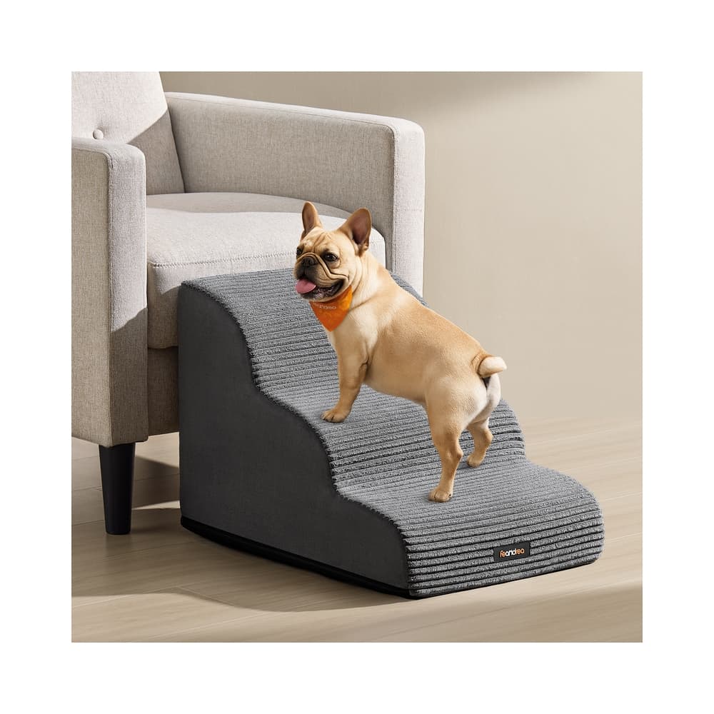 Hundetreppe mit rutschfestem Bezug und 3 Stufen