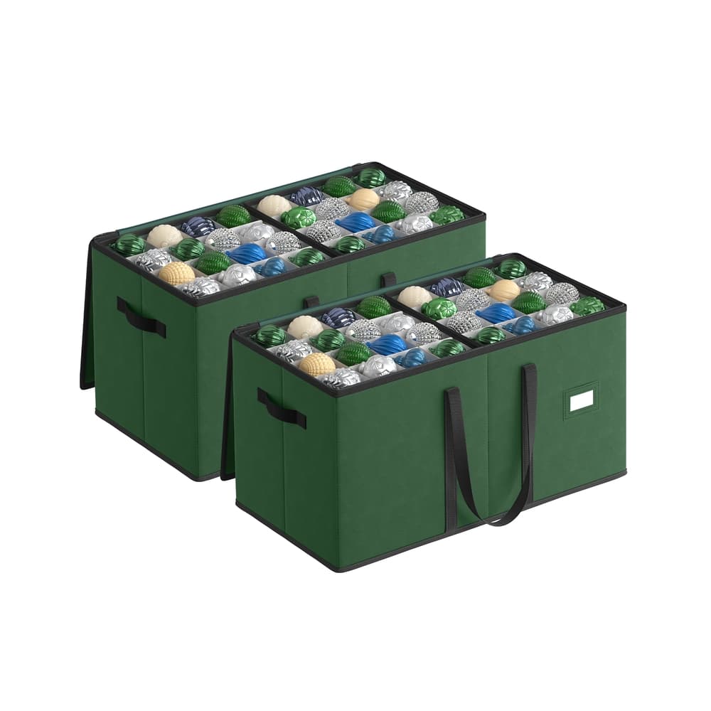 2er Set Aufbewahrungsbox für Weihnachtskugeln mit Deckel