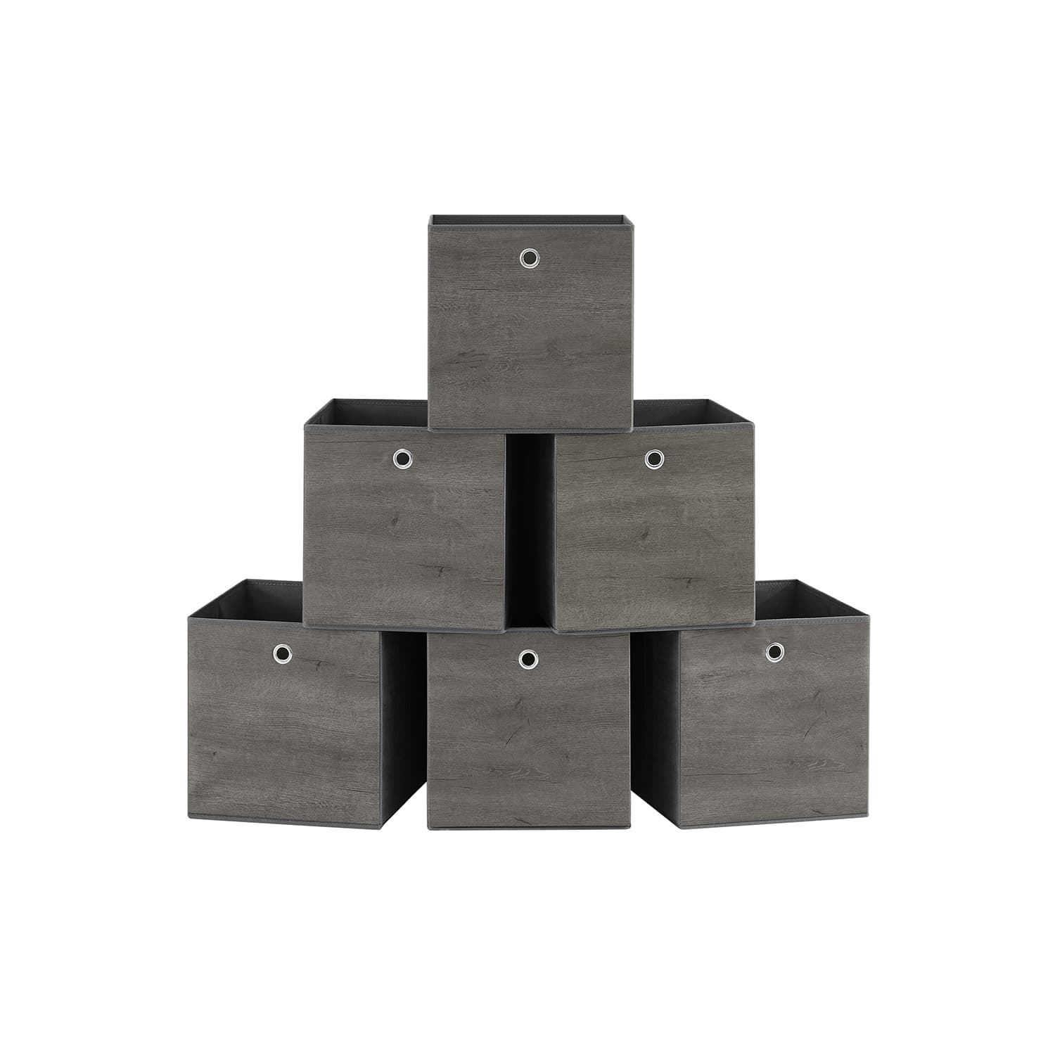 Aufbewahrungsbox 6er Set nebelgrau