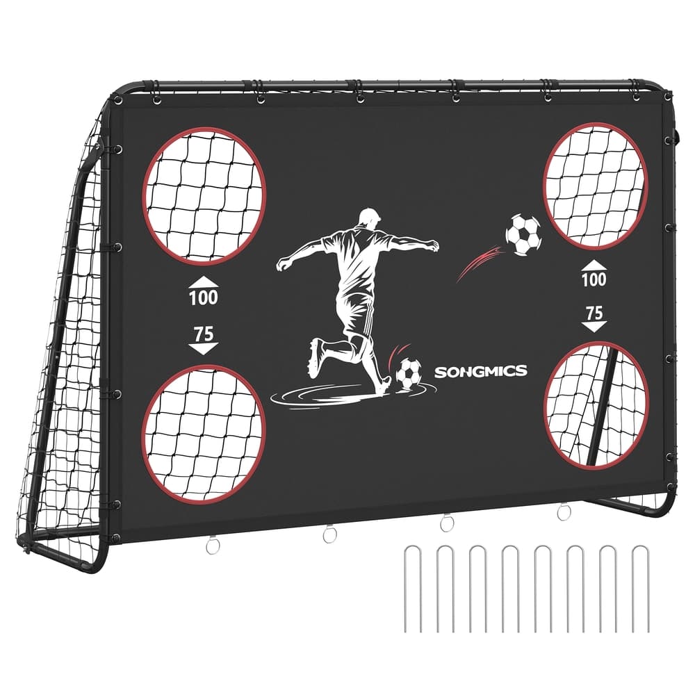 Fußballtor mit Torwand PE-Netz Outdoor