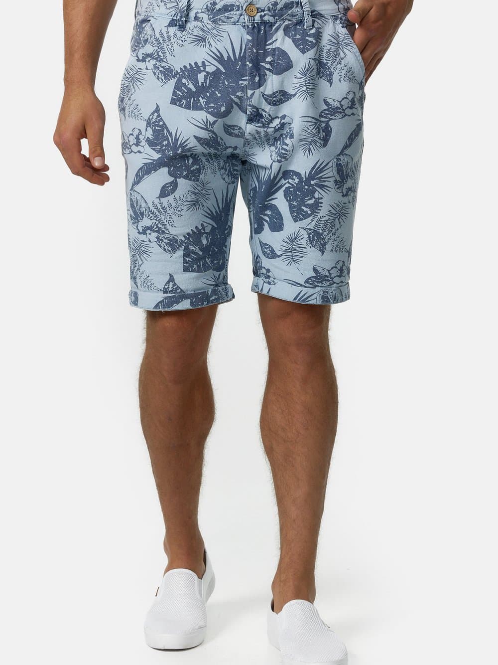 Indicode Shorts Chino Herren hellblau, L