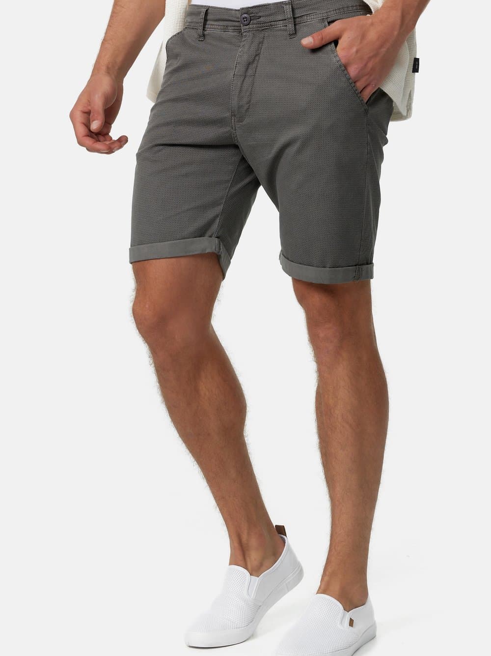 Indicode Shorts Chino Herren grau, S