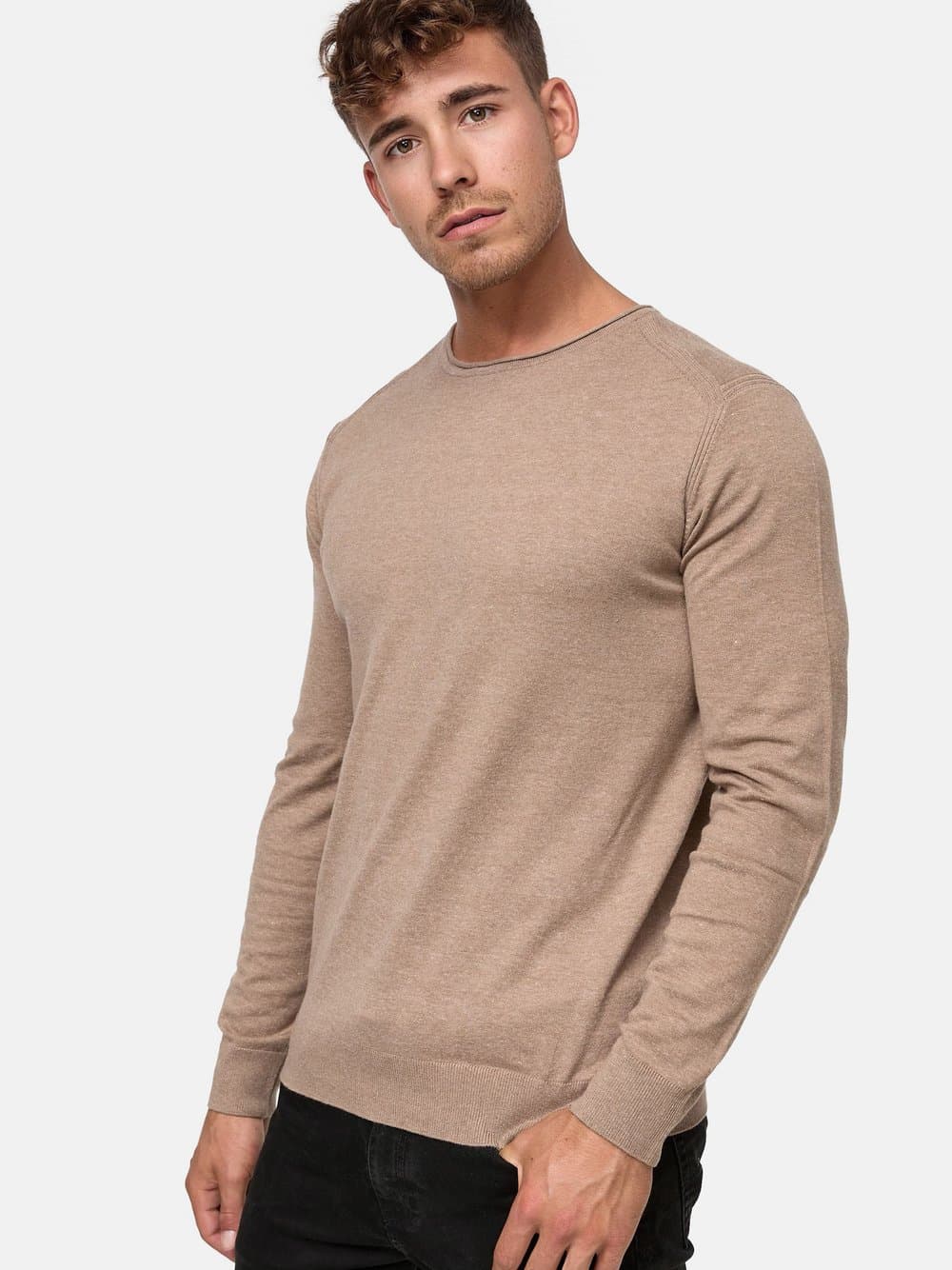 Indicode Strickpullover Herren beige, XXL