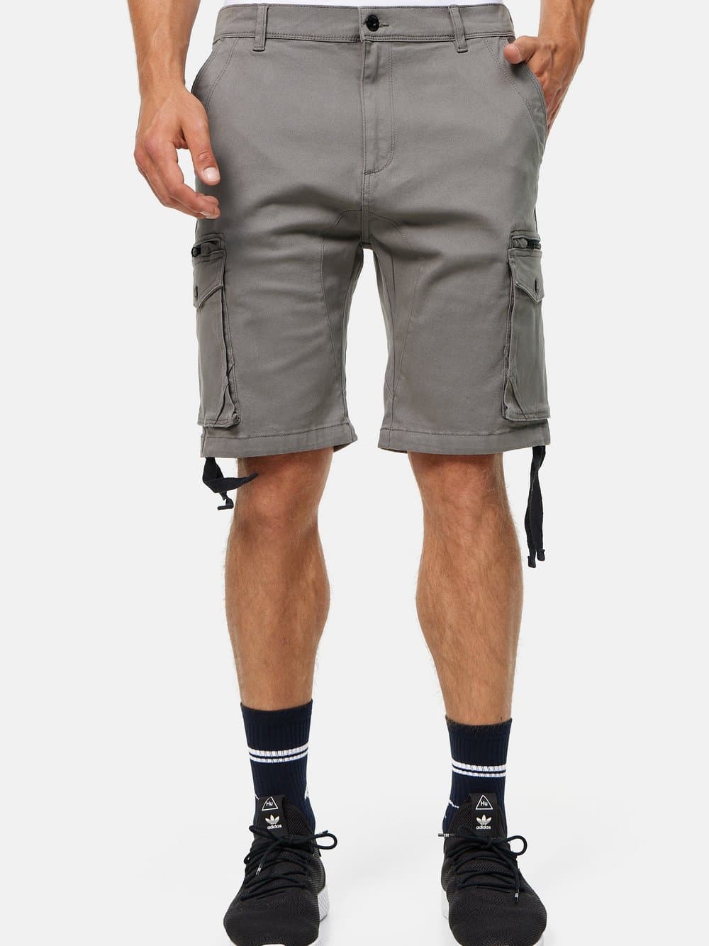 Indicode Shorts Cargo Herren grau, L