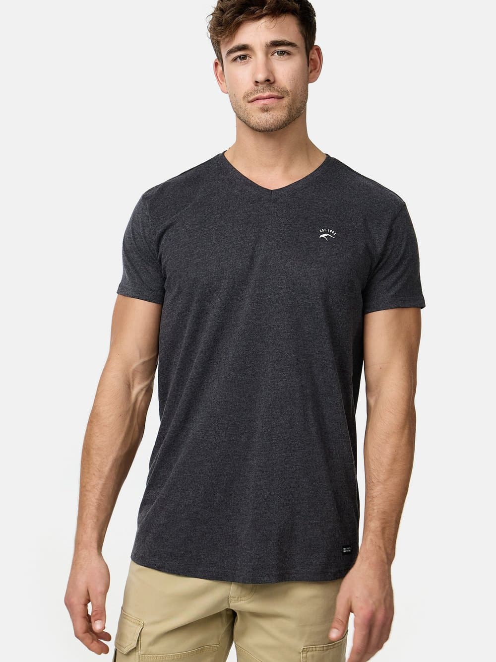 Indicode T-Shirt Herren anthrazit, L