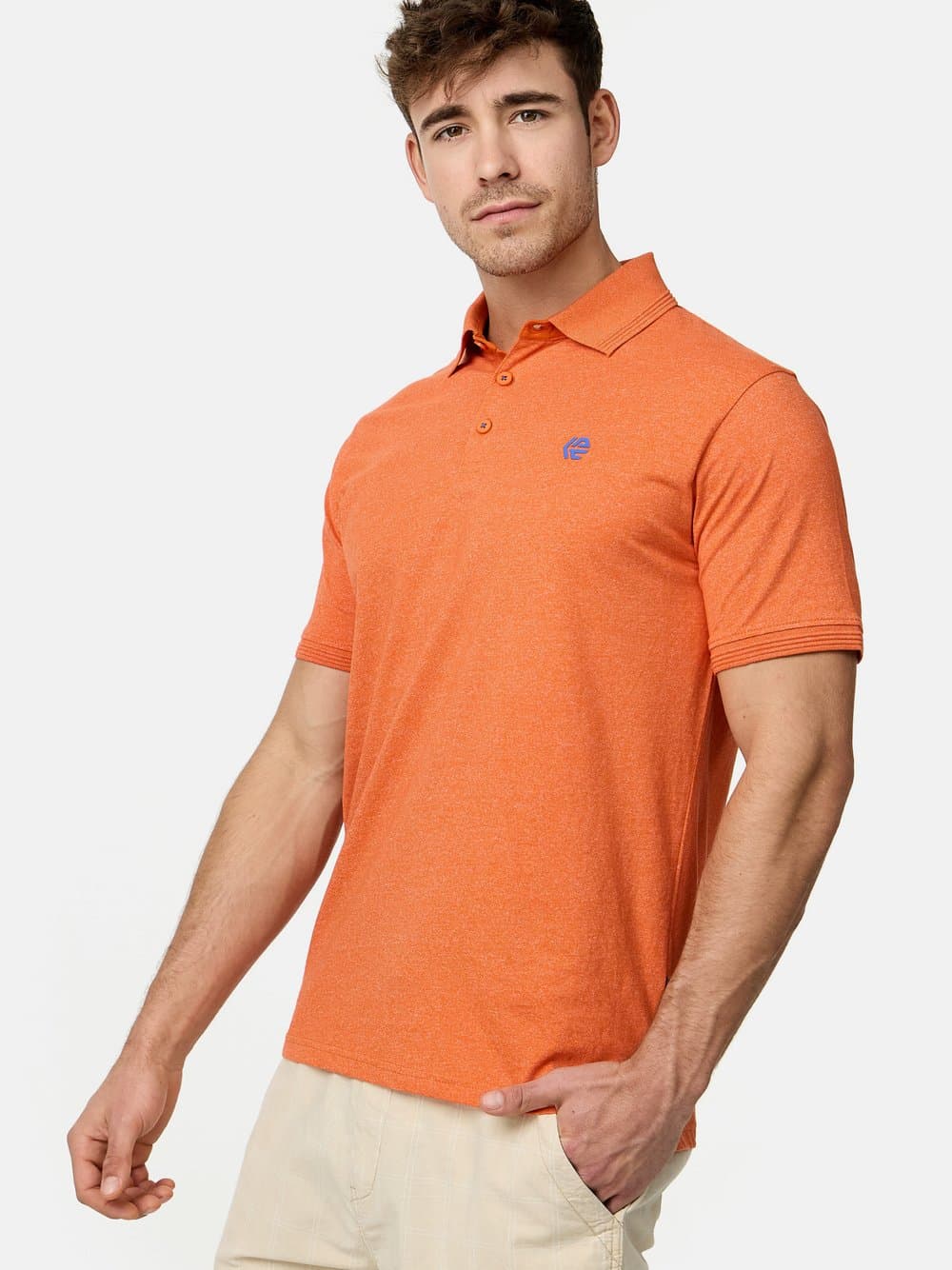 Indicode Poloshirt Herren orange, S