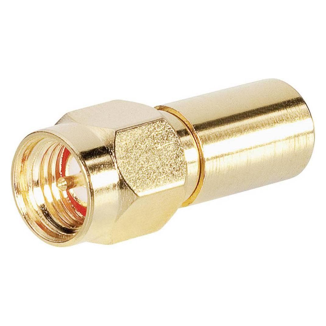 BKL Electronic SMA-Abschlusswiderstand, Elektronikkabel + Stecker, Gold, Silber, Grau