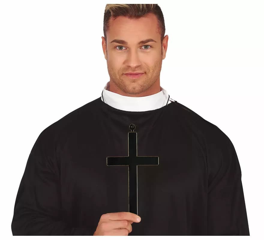 Schwarzes Priesterkreuz 22 cm