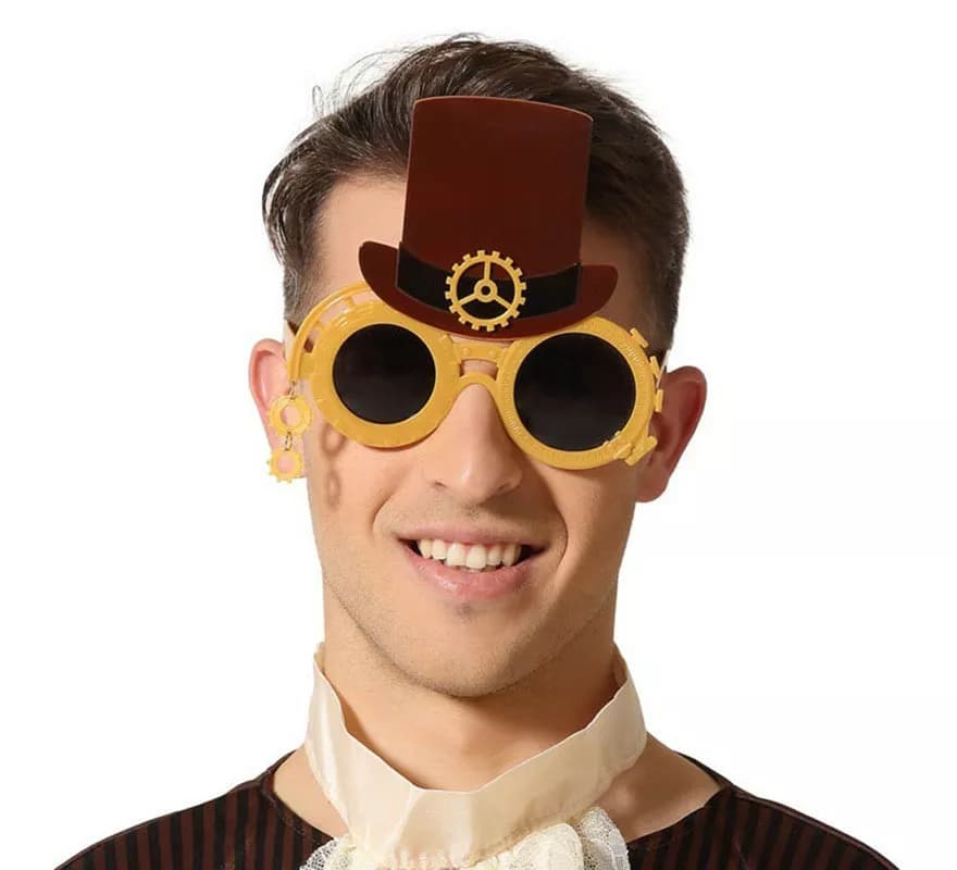 Steampunk Brille mit Ornamenten