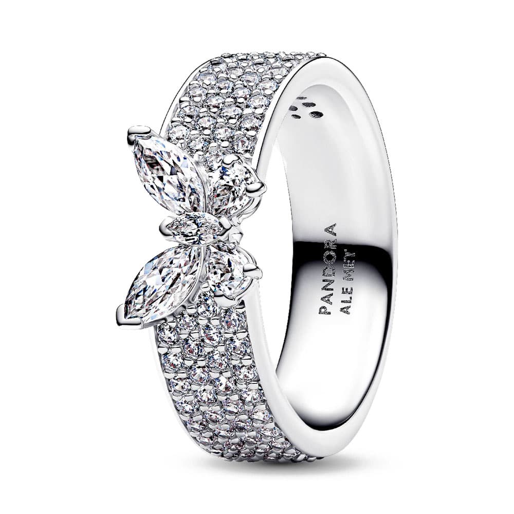 Pandora Ringe Breiter Schmetterlingsring, funkelnd 194270C01