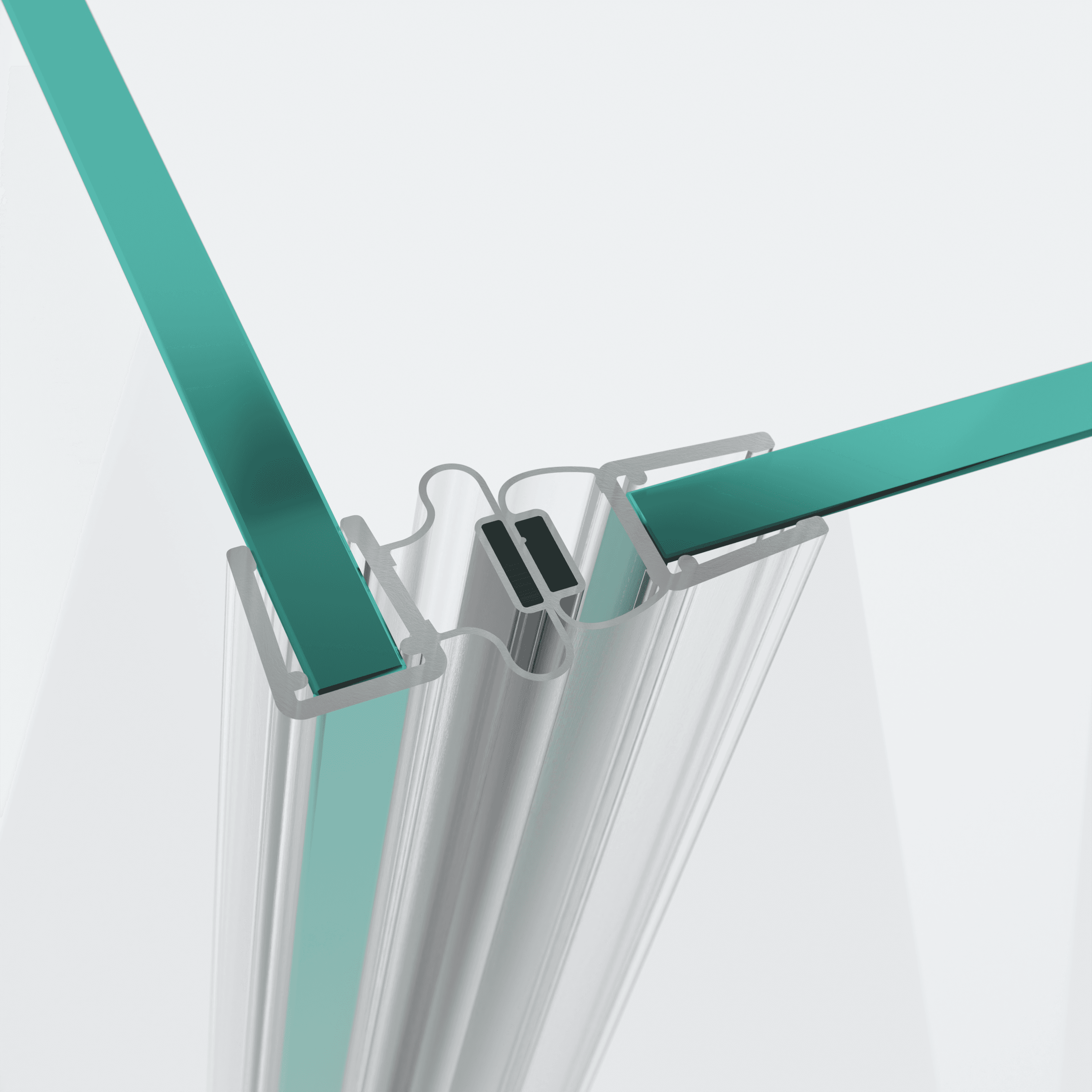 Magnetschließleiste für Pendelbeschläge 90° (2er-Set)