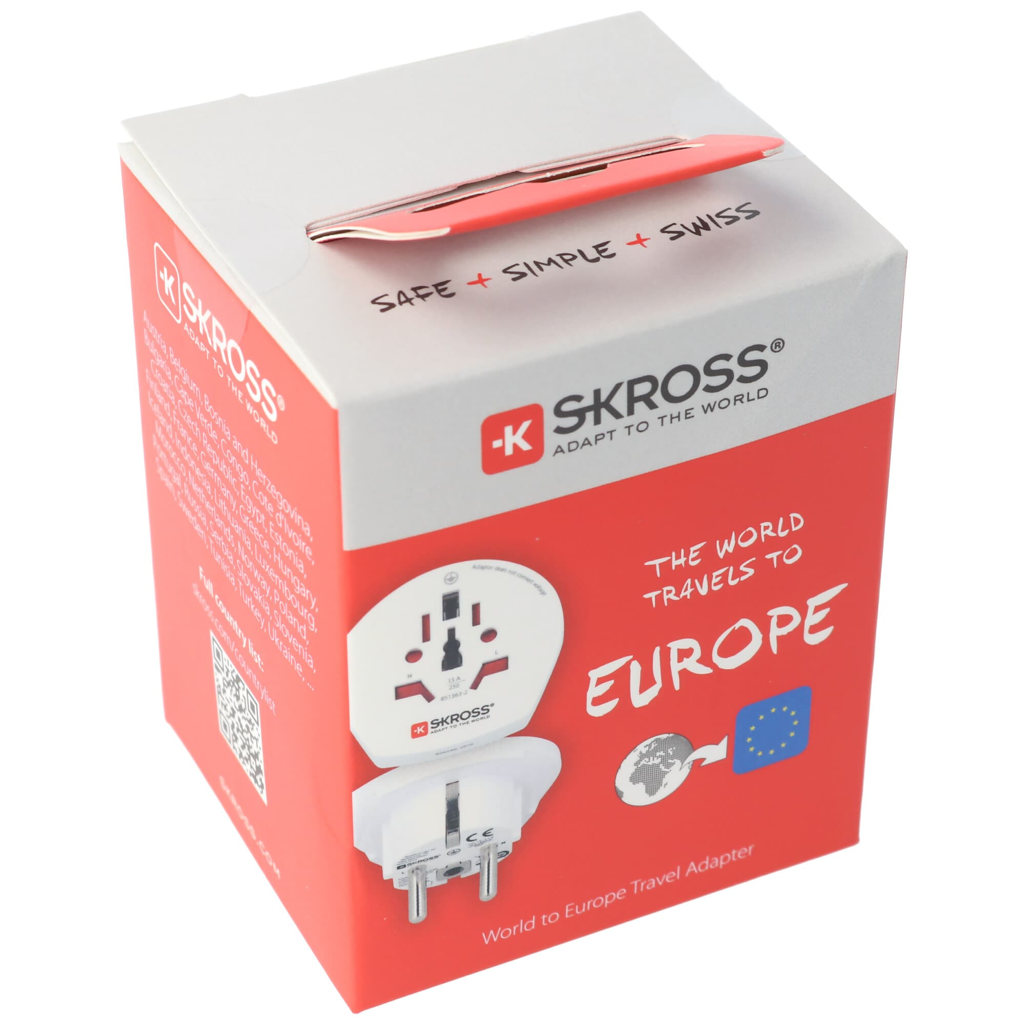 Reiseadapter World to Europe