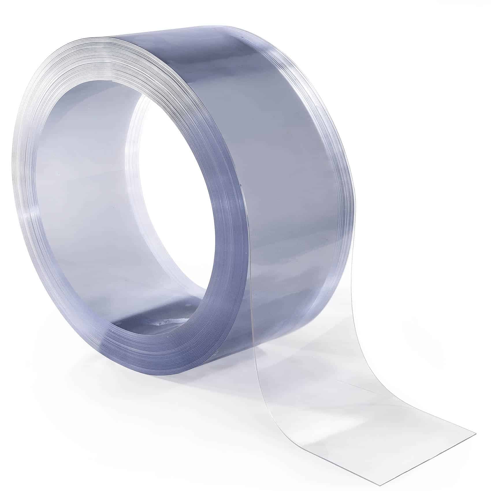 PVC Lamellen Vorhang Streifenvorhang B-20cm Streifen Stärke-2mm für Tor und Druchgang Helltransparent 100 x 20cm