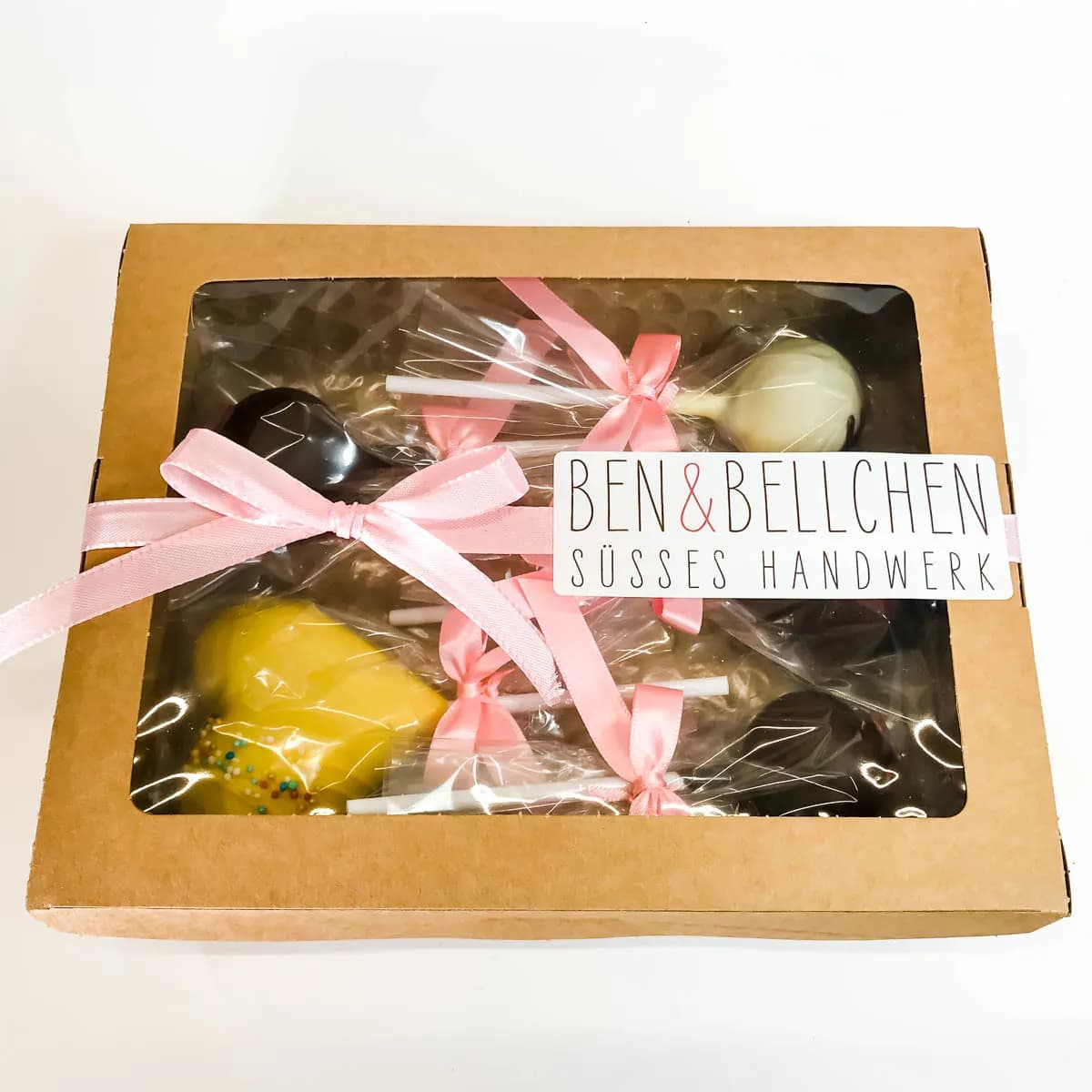 Geschenkbox Mix 3 Cake Pops &amp; 3 Praliné Pops