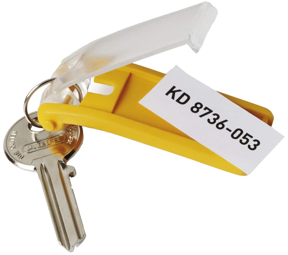 DURABLE Schlüsselanhänger KEY CLIP, gelb