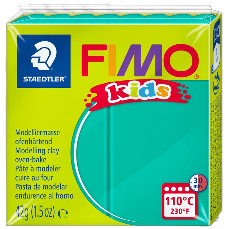 FIMO kids Modelliermasse, ofenhärtend, grün, 42 g