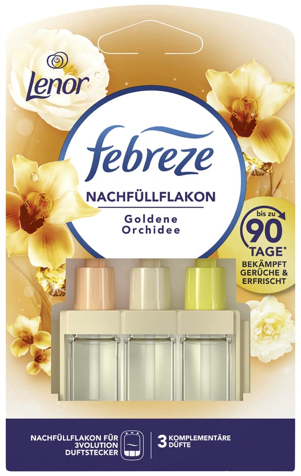 febreze Nachfüllflakon 3Volution, Goldene Orchidee