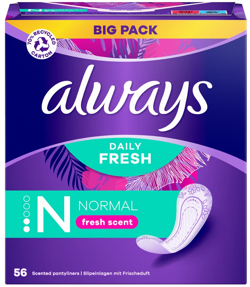always Slipeinlage Daily Fresh Normal mit Frischeduft