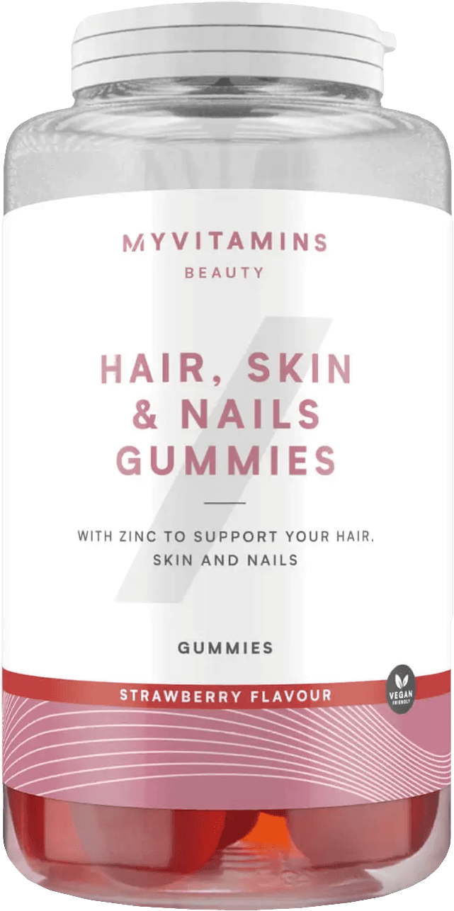 MyProtein MyVitamins Vegan Hair, Skin & Nails Gummies 60 Gummibärchen strawberry