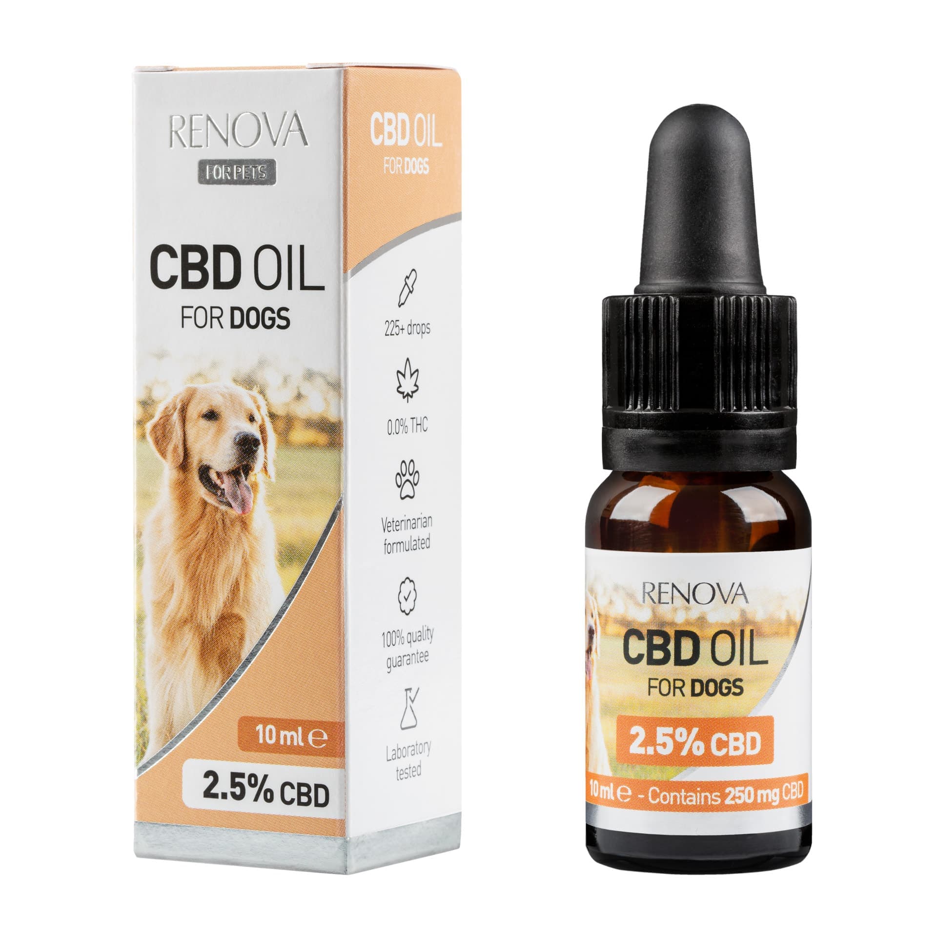 Renova - CBD-Öl 2,5% für Hunde (10ml)