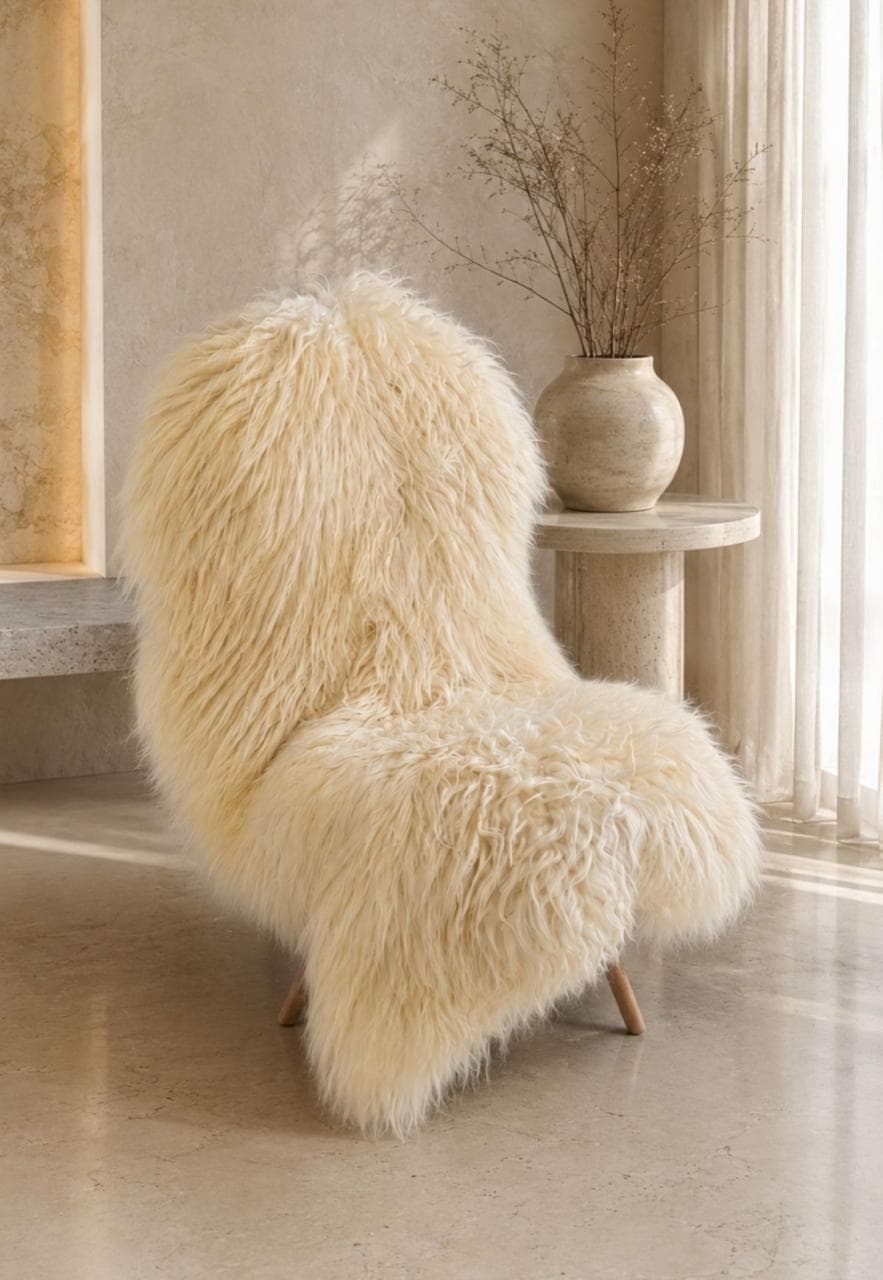 Lambskin Heidschnucke Vanilla Größe: 120-130