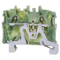 Schutzleiterklemme 1,5qmm,gr&uuml;n/gelb 2001-1207