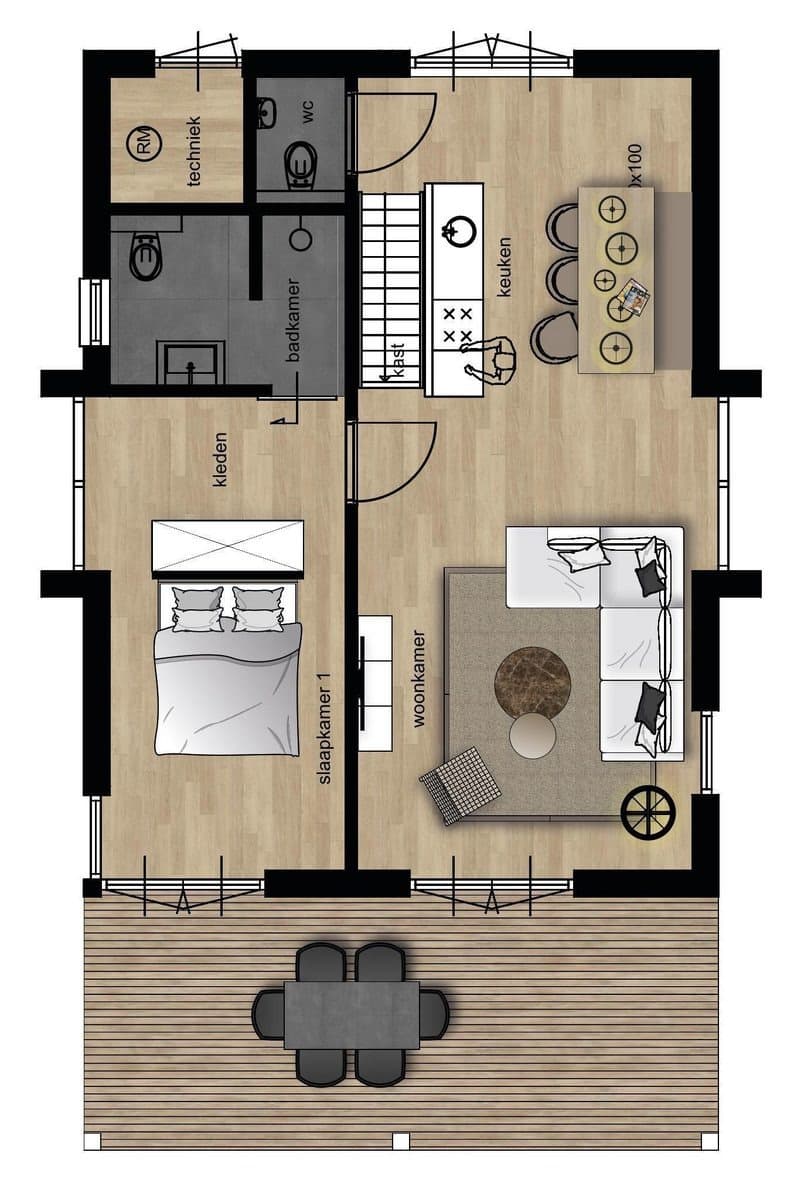 Bos villa met hottub - 6 personen