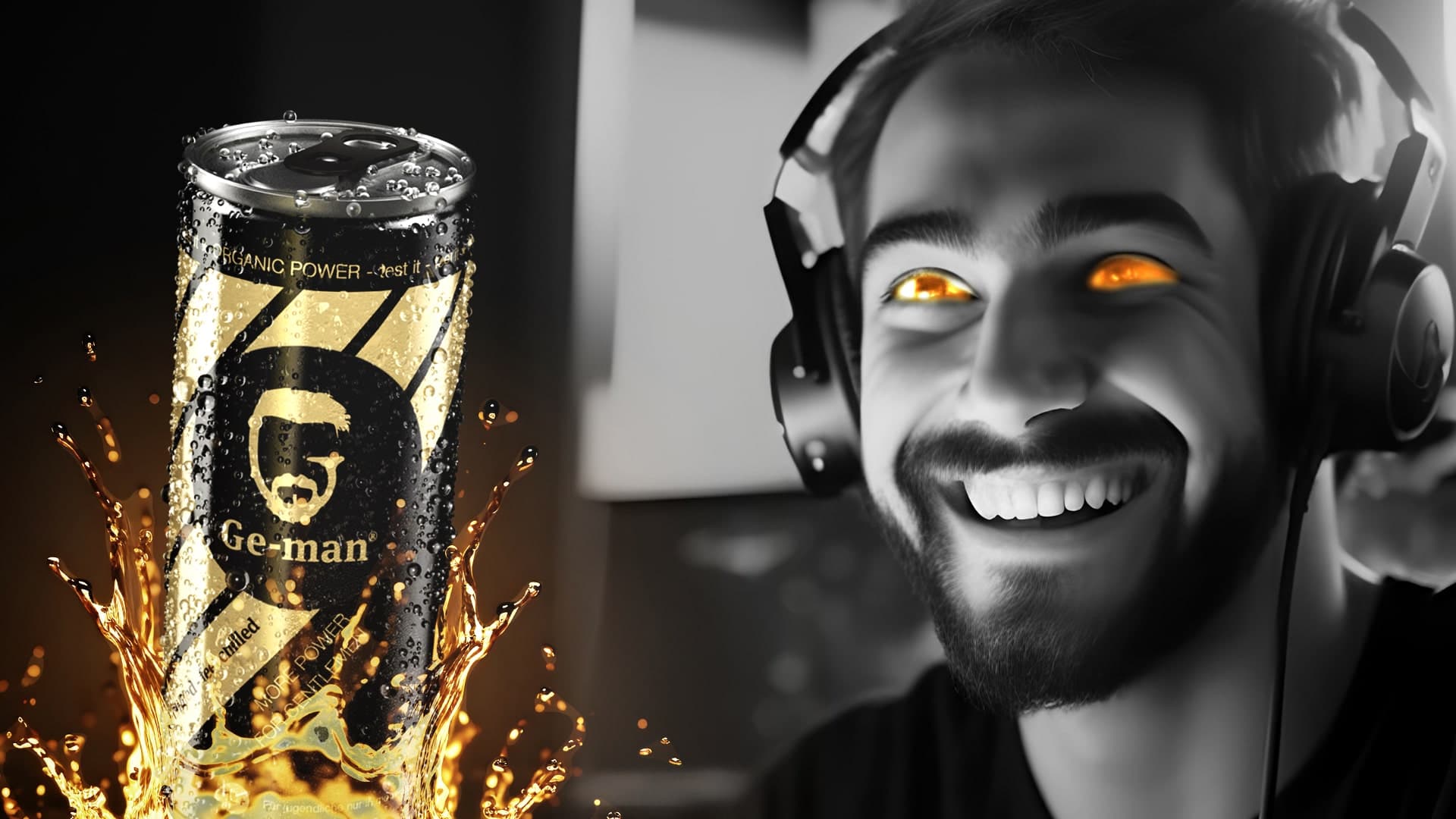 Ge-man?
Der Energiedrink f?r Gamer