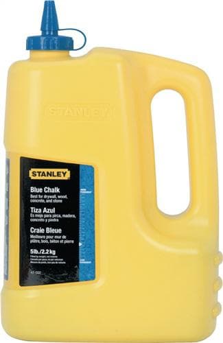 Schlagschnurkreide 1000g - 15.25 KG, blau wasserfest,schwer löslich Ku.-Flasche STANLEY