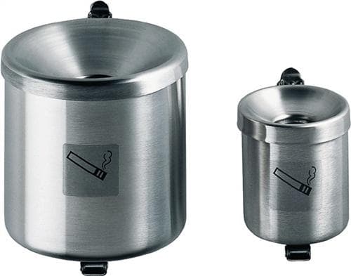 Sicherheitswandascher Ø90xH100mm, silberfarbig m.Kippvorrichtung TKG