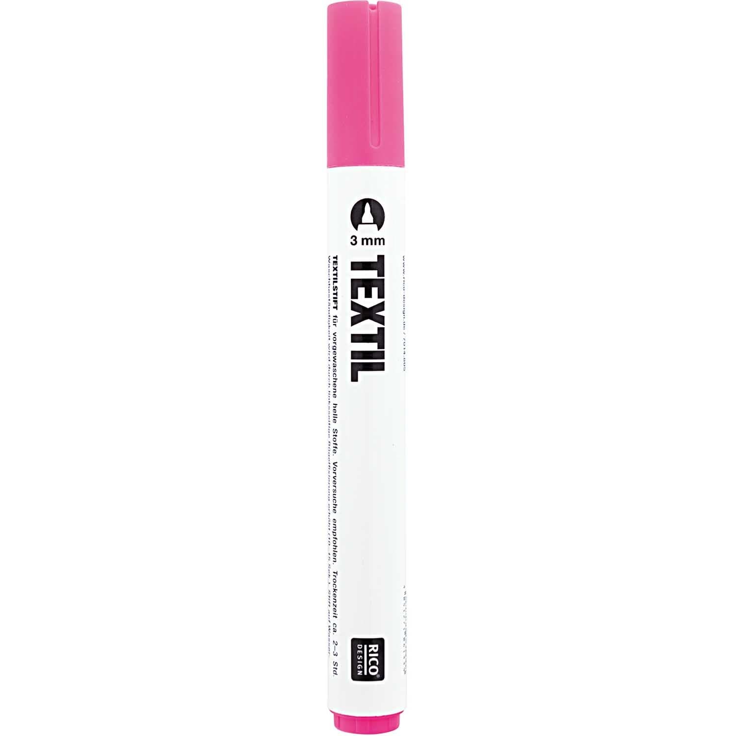 Rico Design Textilmarker helle Stoffe Pink