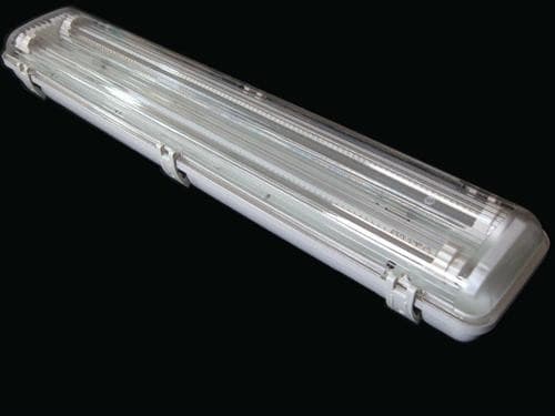 T8 / G13 - 2 x 14 W LED Leiste 230 V warmweiss inkl. IP44 Gehäuse