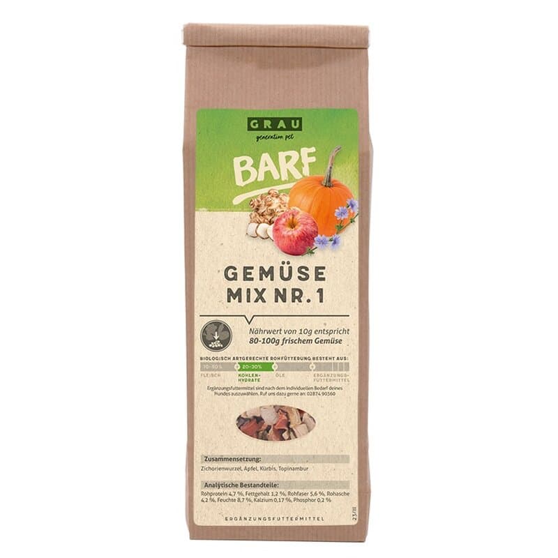 Grau Barf Gem?semix Mischung Nr.1 150 g