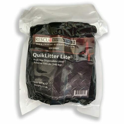 QuikLitter Rettungs- und Tragetuch, schwarz