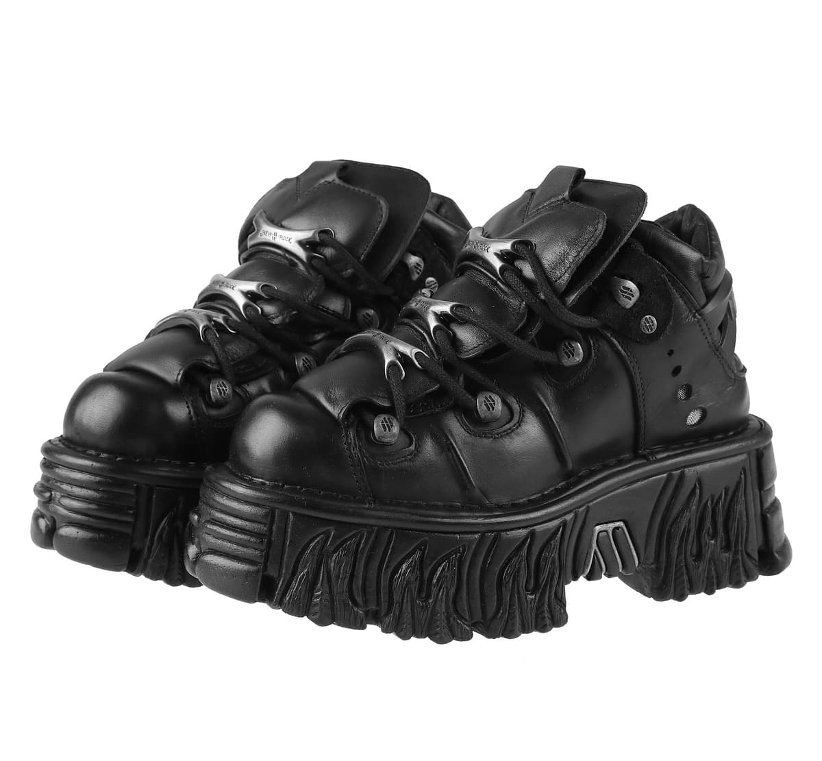 Schuhe NEW ROCK - ITALI NEGRO, NOMADA NEGRO, FIRE NEGRO 37