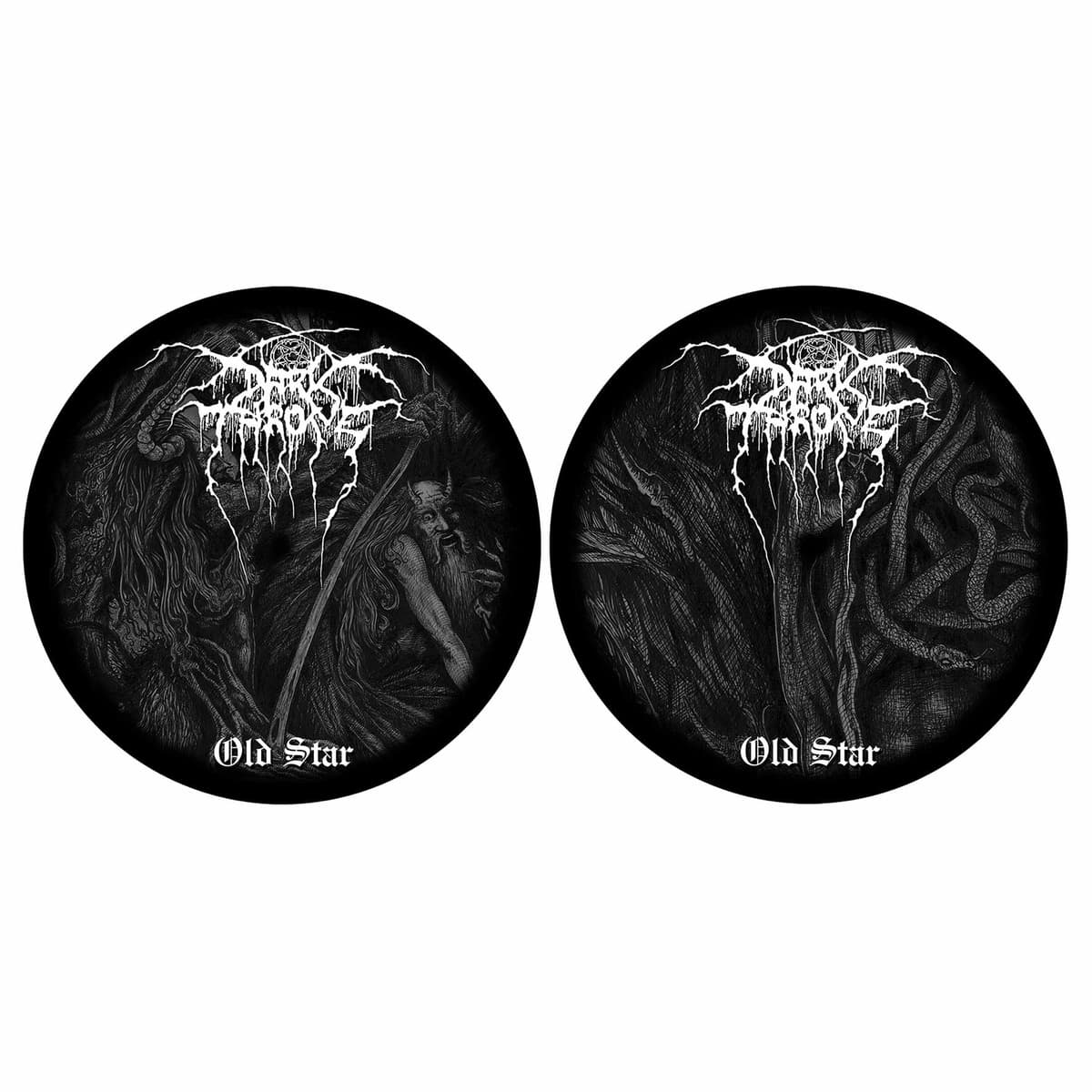 RAZAMATAZ - 2er Set Pads für Schallplattenteller - DARKTHRONE - OLD STAR
