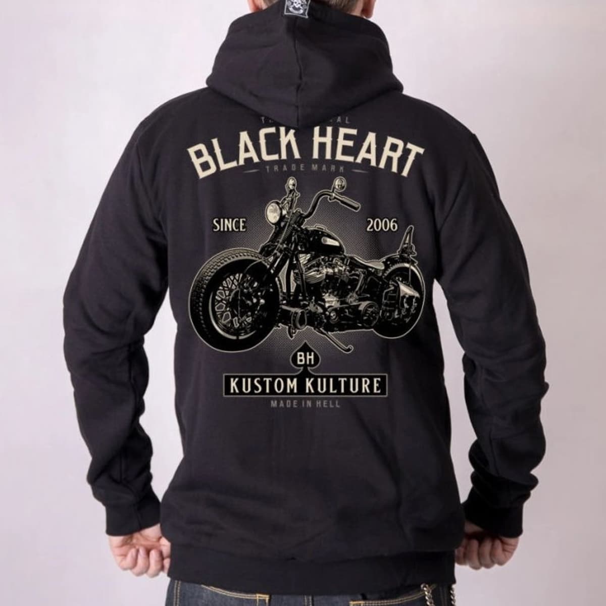 Hoodie Männer - MOTORCYCLE - BLACK HEART - 16964 M