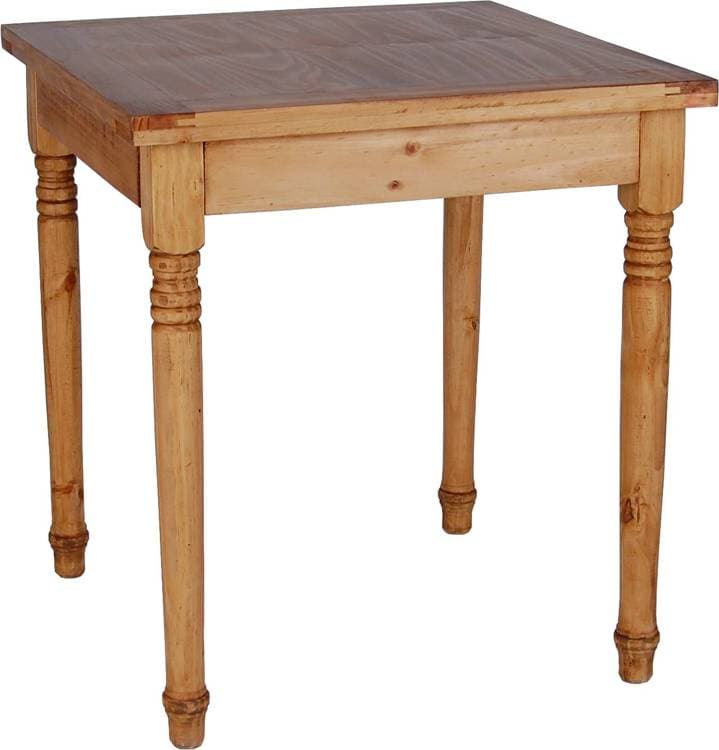 MiaMöbel Mexico Esstisch 70x70cm Massivholz Pinie Landhaus Mexiko Möbel Mexikanisch