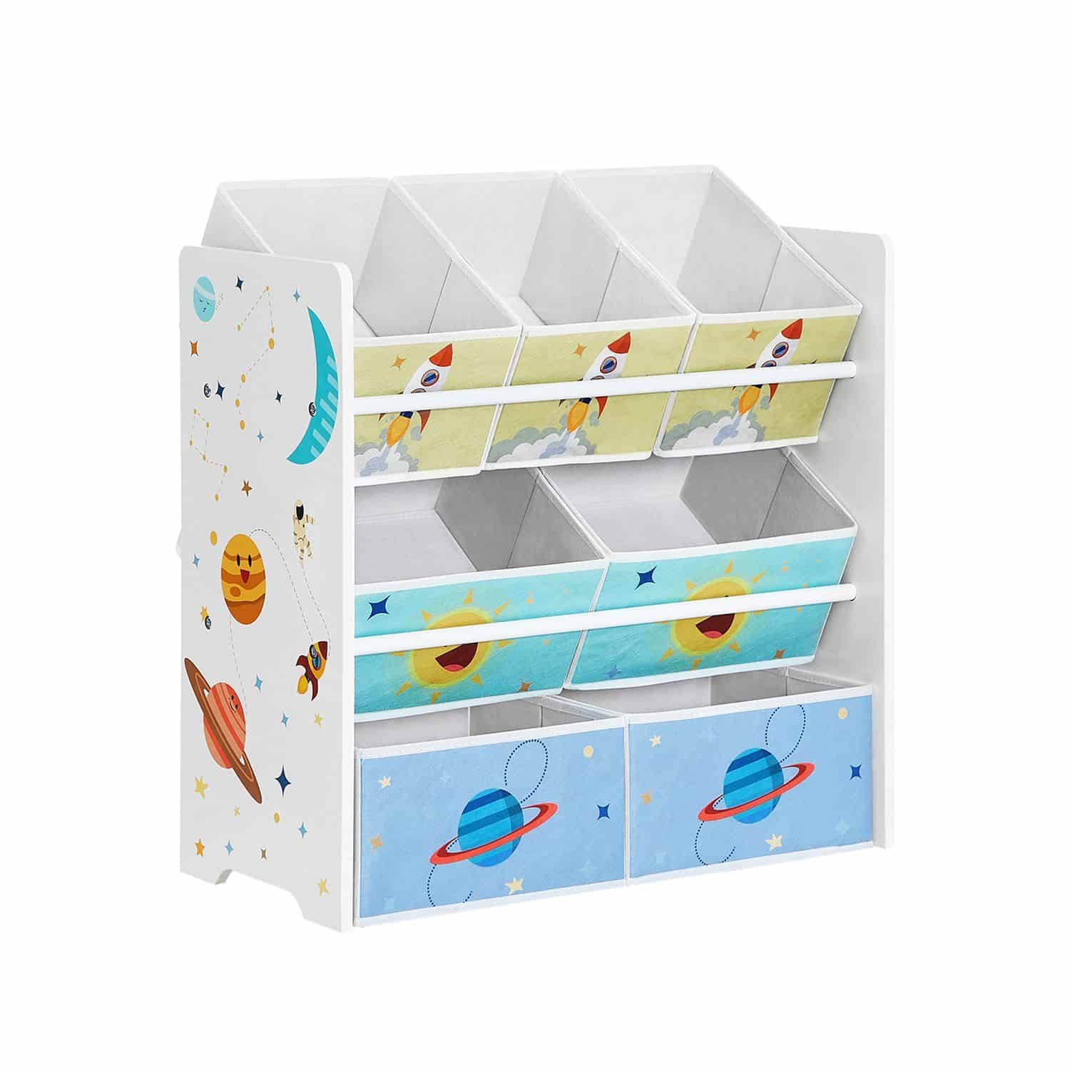 Kinderzimmer-Regal mit 7 Boxen