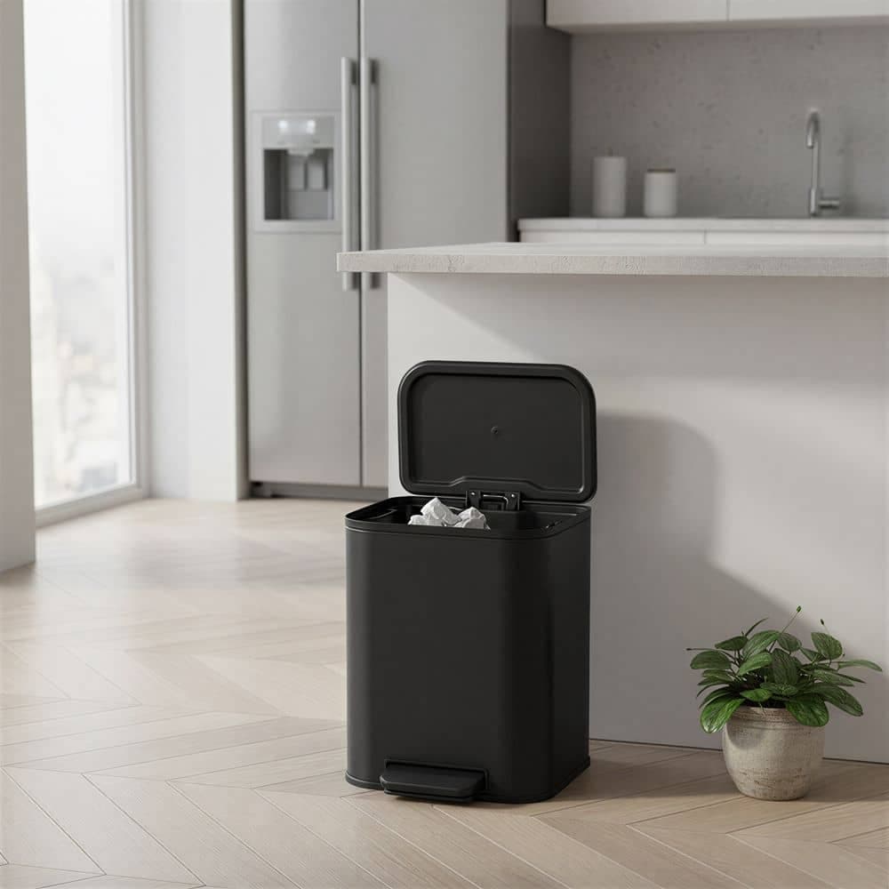 Abfalleimer 20L mit Inneneimer, Softclose, Tretmülleimer für Küche