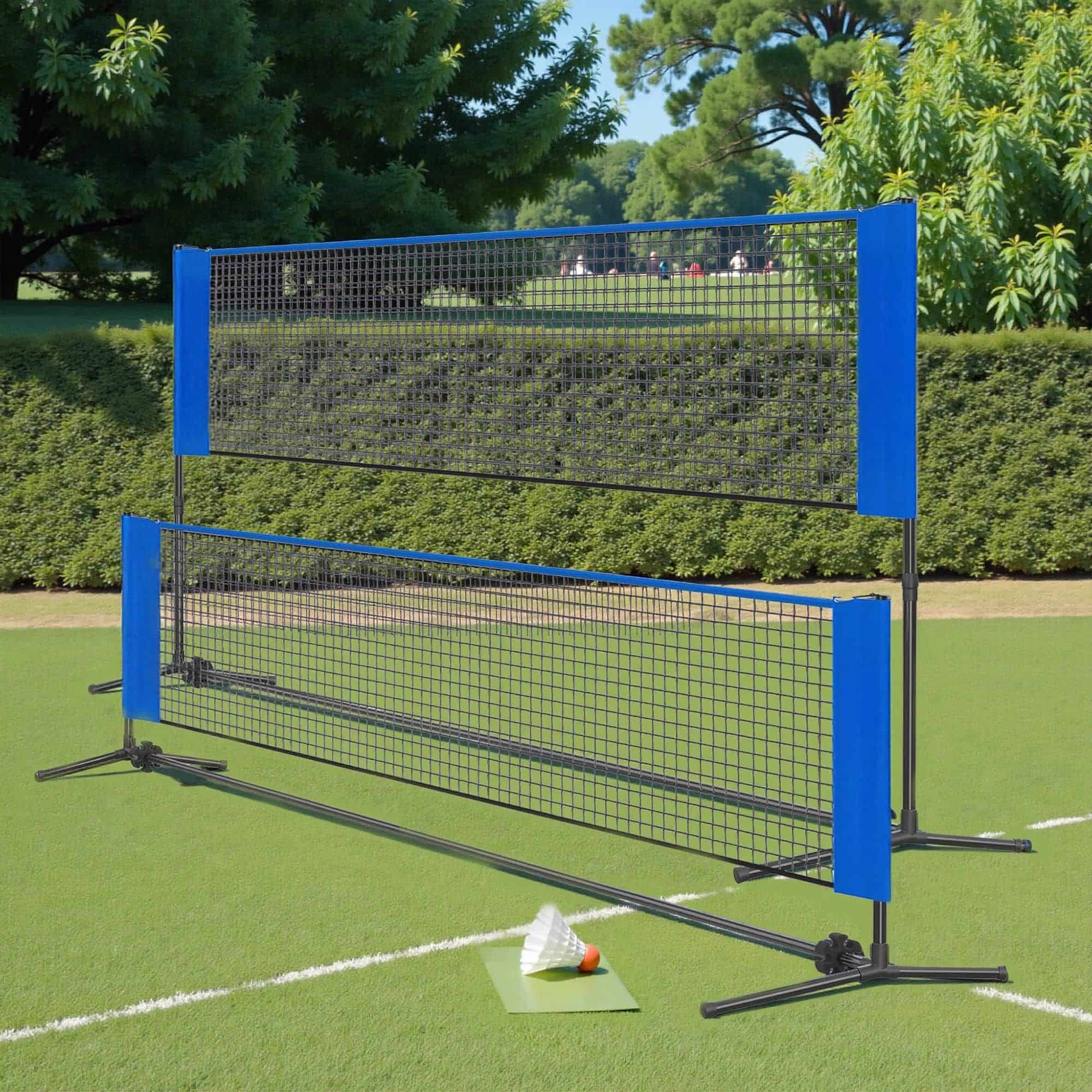 400 cm Badmintonnetz, höhenverstellbar, Volleyballnetz