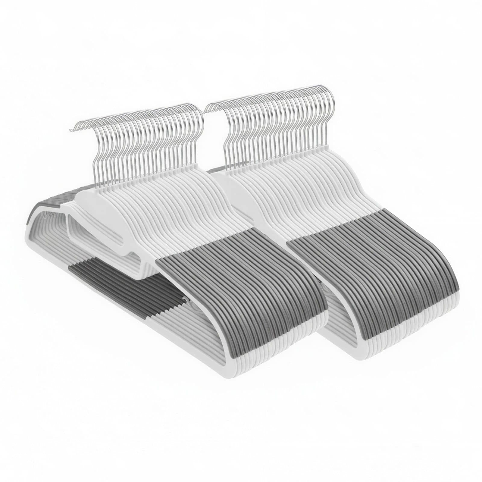 Kleiderbügel Kunststoff, 50er Set, Bügel mit U-förmiger Öffnung