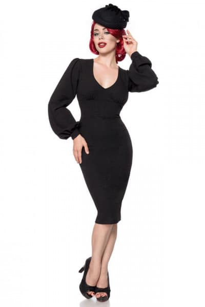 Retro Kleid mit langen Ärmeln