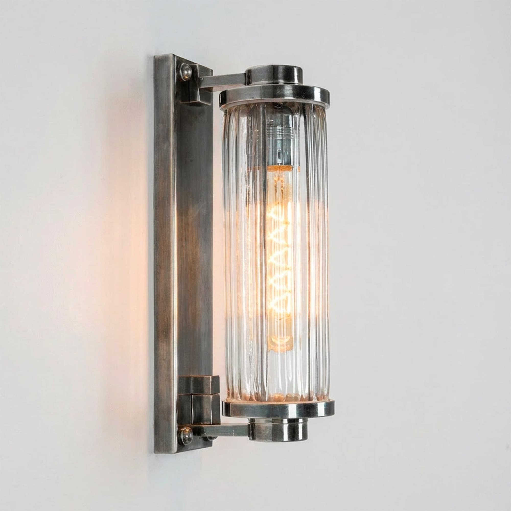 Wandleuchte Porter Outdoor Antik Silber